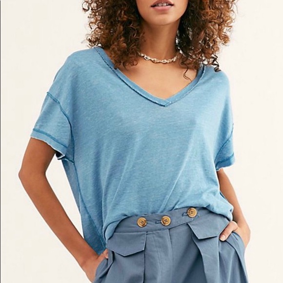 ⭐️ 2/$15 FREE PEOPLE All Mine Tee - Picture 2 of 5